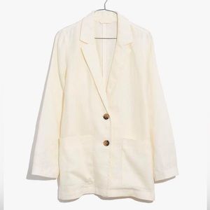 Nwot Madewell Linen Dorset Blazer